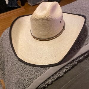 CAVENDER'S 20X PONDEROSA PALM LEAF BOUND EDGE COWBOY HAT  size 6 7/8